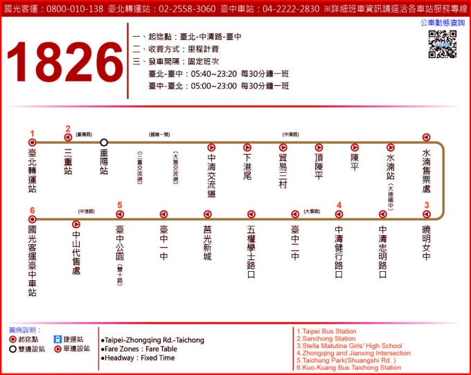 【バス路線・まとめ】国光客運25路線(台北バスターミナル出発) - 台湾的Wi-Fルーター-台湾を安く快適に遊ぶ-
